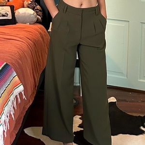 Aritzia Wilfred Pants - dark green